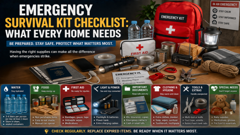 Emergency Survival Kit Checklist: What Every Home Needs