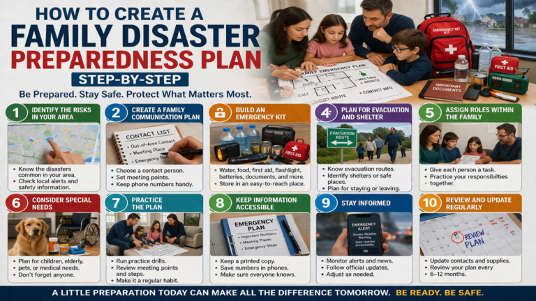 How to Create a Family Disaster Preparedness Plan (Step-by-Step)